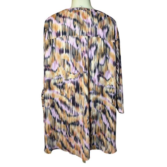 Torrid Harper Georgette Blouse Top 3/4 Roll Tab Sleeve Women’s Plus Size 4 US 26 - Picture 2 of 6